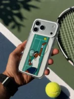 قاب گوشی iPhone 14 Pro آنتی شوک مگسیف Summer Tennis Boy - Image 4
