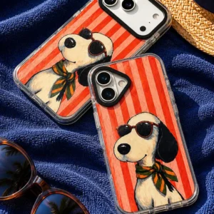 قاب گوشی آیفون آنتی شوک Snoopy Summer