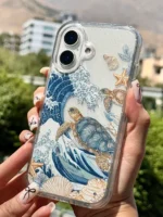قاب گوشی آیفون لاکپشت ساحلی اکلیلی Turtle Summer Shine CS Collection